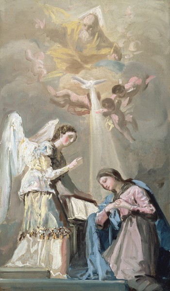 Annunciation (Anunciación) (sketch)