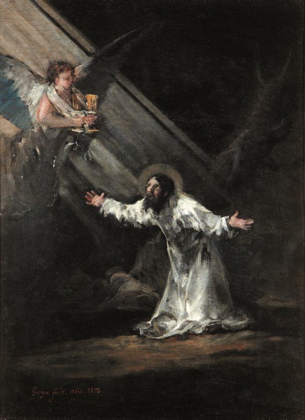 Prayer in the olive grove