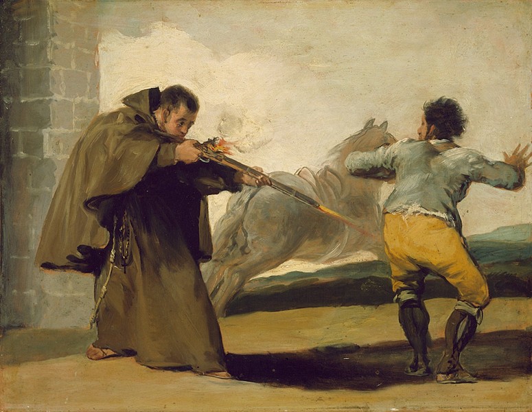 Friar Pedro Shoots El Maragato (Fray Pedro de Zaldivia dispara contra el “Maragato”)