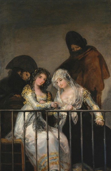 Majas on a Balcony (Majas al balcón)