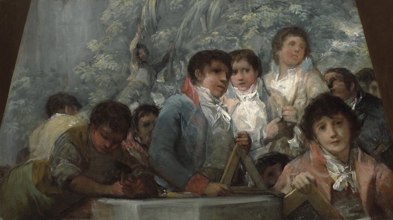 Students from the Pestalozzi Institute (Estudiantes del Instituto Pestalozzi) (fragment)