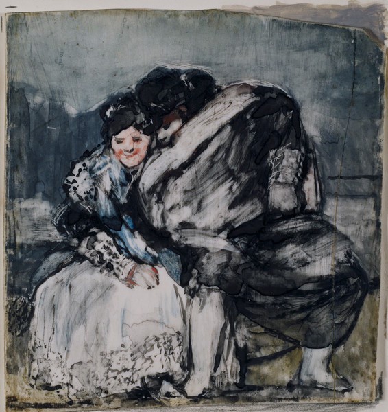 Seated Majo and Maja (Majo y maja sentados)