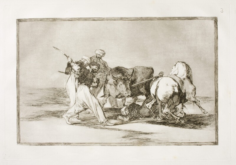 The Muslims settled in Spain, ignoring the superstitions of their Alcoran, adopted this hunting and art, and they lanced a bull in the countryside. 