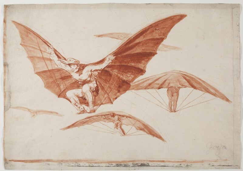 How to fly (preparatory drawing)